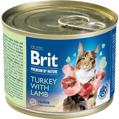 Brit kattemad - Premium by Nature kødpaté med kalkun og lam